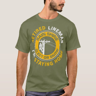 Retrött Lineman LineWorkPower Lineman T Shirt