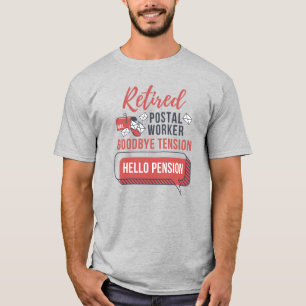 Retrött Mailman Postal Worker Funny Pension T Shirt