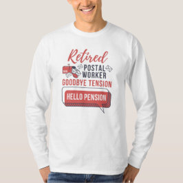 Retrött Mailman Postal Worker Funny Pension T Shirt