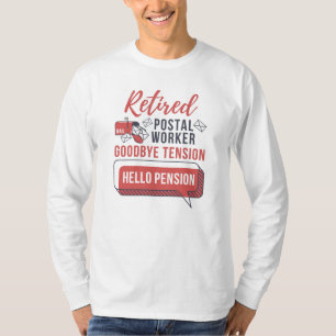 Retrött Mailman Postal Worker Funny Pension T Shirt