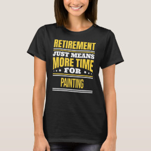 Retrött målarfärg Artist Pension T Shirt