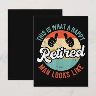 Retrött Man Funny Pension Tilläggskort