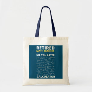 Retrött Math Teacher Funny Math Teacher Tygkasse