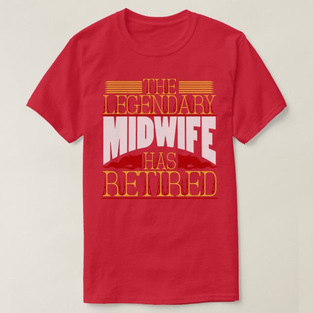 Retrött Midfru Gift T Shirt (Design framsida)
