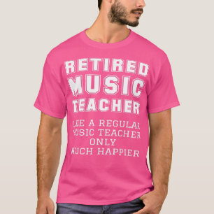 Retrött Music Teacher Pension, endast som vanligt T Shirt