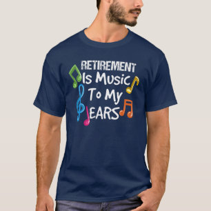 Retrött Music Teacher Pension Funny Gag T Shirt