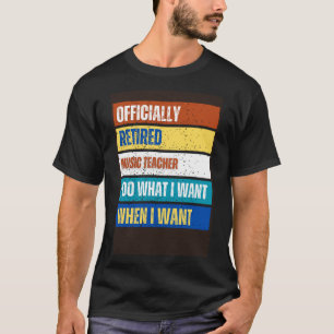 Retrött Music Teacher Pension Retrött Music T Shirt