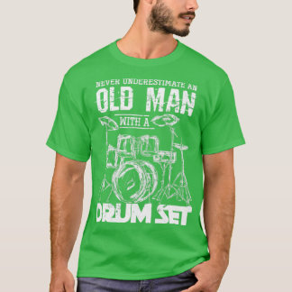 Retrött Musician Funny Drums Drummer T Shirt