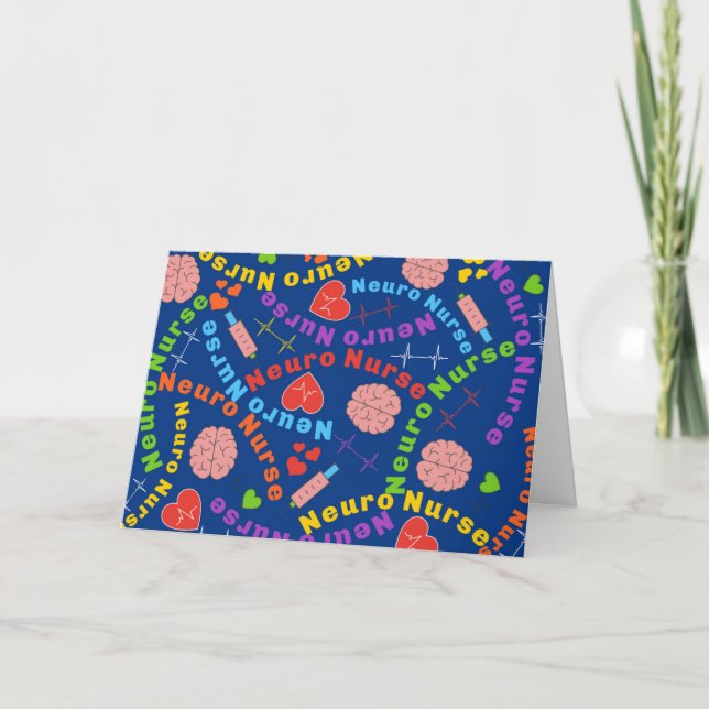Retrött Neuro Nurse Kort (Framsida)