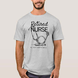 Retrött Nurse Funny Nursing Pension T Shirt