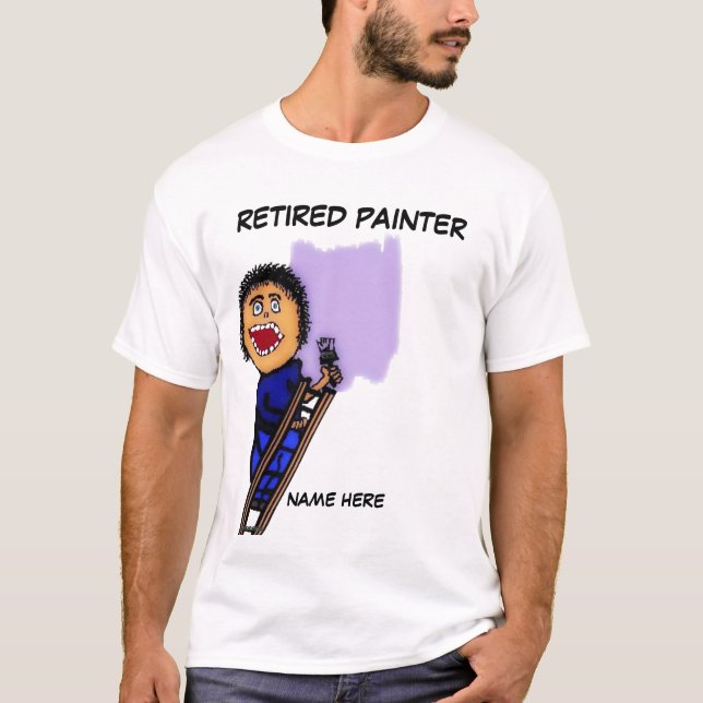 Retrött Painter T-shirt (Framsida)
