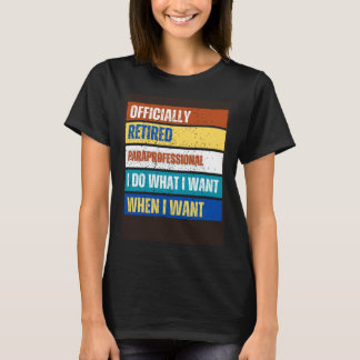 Retrött ParaProfessional Pension Retrött T Shirt