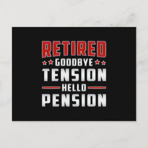 Retrött Pension Grandpa Retire Funny Gift Vykort