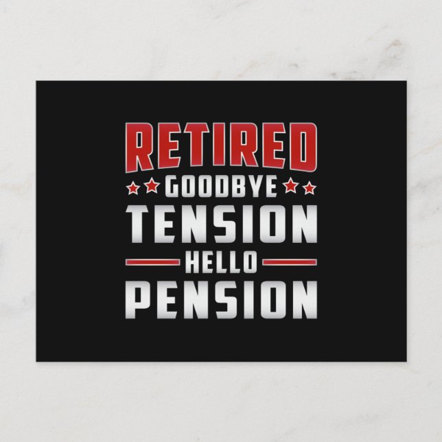 Retrött Pension Grandpa Retire Funny Gift Vykort (Framsida)