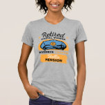 Retrött Postal Worker Funny Mailman Pension T Shirt<br><div class="desc">Cute och lustigt pension-delgåva till en medarbetare som just avslutat sitt sista skift efter att ha levererat post,  paket och julklappar genom snö,  hagel,  regn och dåligt väder. Tension Hej Pension-avskiljningsgåvor till din favoritpostman eller brevbärare</div>