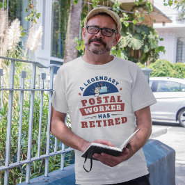Retrött Postal Worker Mailman Pension Funny T Shirt