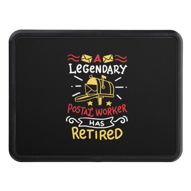 Retrött postal Worker Mailman Pension Gift Dragkroksskydd (Framsidan)