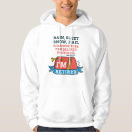 Retrött Postal Worker Mailman Pension Hoodie