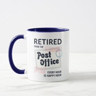 Retrött postal Worker Mailman Pension Party Mugg