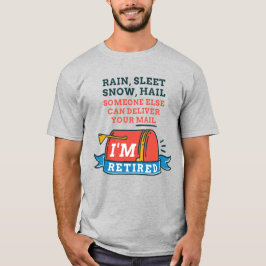 Retrött Postal Worker Mailman Pension T Shirt