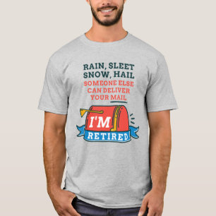 Retrött Postal Worker Mailman Pension T Shirt