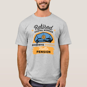 Retrött Postal Worker Mailman Pension T Shirt