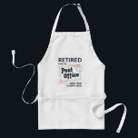Retrött Postal Worker Pension Mailman Funny Förkläde<br><div class="desc">Lönsam utformning av pension för en postarbetare. I den moderna typografin står det i denna moderna brevmansgag: "Indragen från postkontoret varje timme är Lycklig-timmen". Perfekt-delgåva till ditt företag i brev</div>