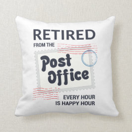 Retrött Postal Worker Pension Mailman Funny Kudde