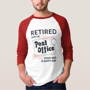 Retrött Postal Worker Pension Mailman Funny T Shirt