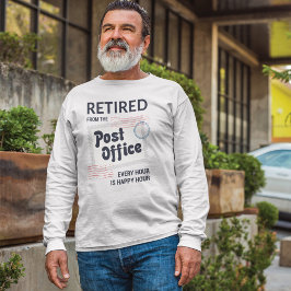 Retrött Postal Worker Pension Mailman Funny T Shirt