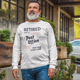 Retrött Postal Worker Pension Mailman Funny T Shirt