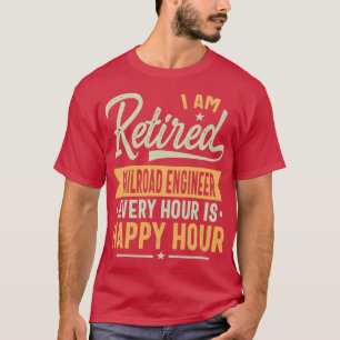 Retrött Railroad ingenjör Gift Ideas Railroad engi T Shirt