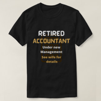 Retrött revisor, brun Funny pension-gåva T Shirt