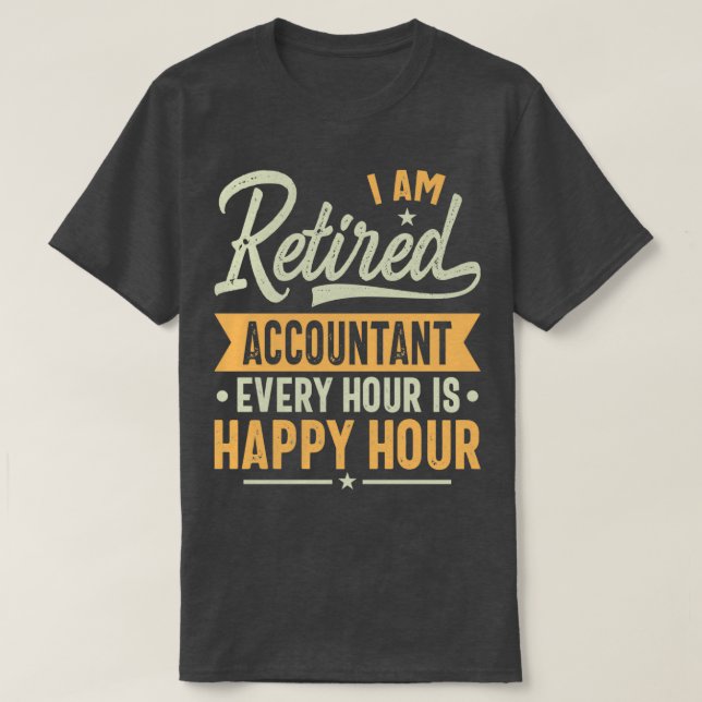 Retrött revisor Gift Ideas Accountant Retrött G T Shirt (Design framsida)