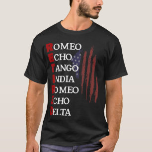 Retrött Romeo Echo Tango India Romeo Echo Delta Ve T Shirt