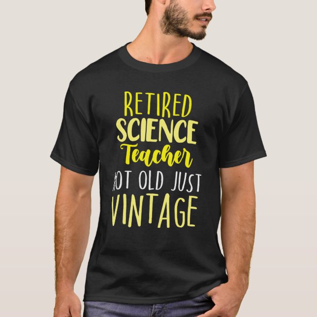 Retrött Science Teacher School Pension 1 T Shirt (Framsida)
