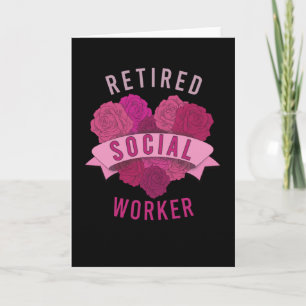 Retrött Social Worker Kort