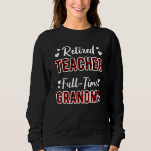 Retrött Teacher Fullt Time Grandma Nana Mimi Retir T Shirt