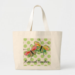 Retrött Teacher Tote Bag Jumbo Tygkasse
