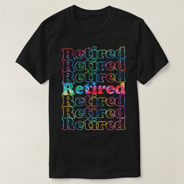 Retrött Tie Dye T Shirt (Design framsida)