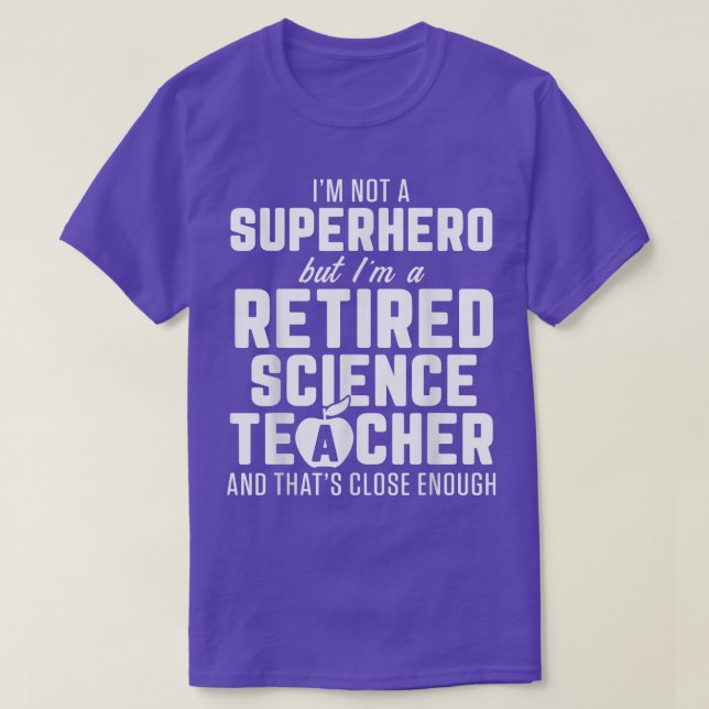 Retrött vetenskapslärare tillräckligt med Pension T Shirt (Design framsida)