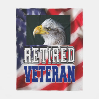 Retrött Veteran Fleecefilt