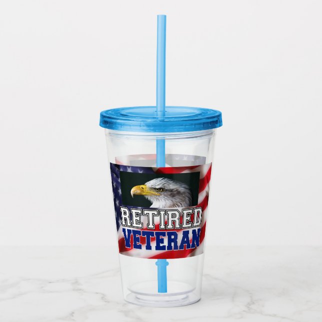 Retrött Veteran Take Away Mugg (Framsida)