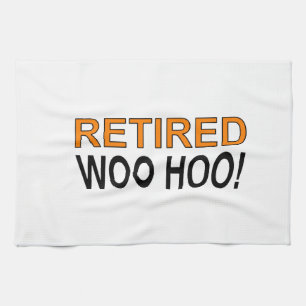 Retrött Woo Hoo Kökshandduk