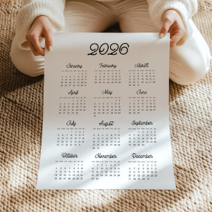 Retrotypografi 2022-kalender poster