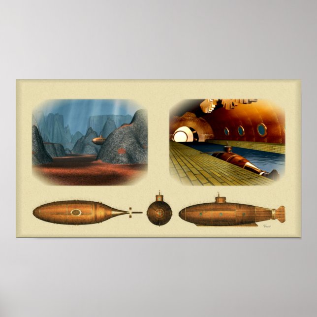 retroubåt poster (Framsidan)
