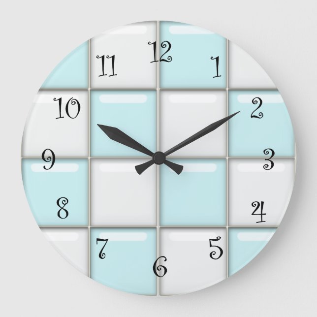 Retroväggskåp 1950-talet stor klocka (Framsida)