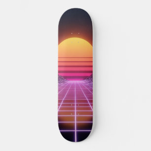 Retrovåglandskap Mini Skateboard Bräda 18,5 Cm