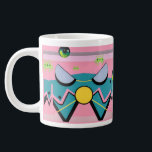 Retrovågor av Fame - Ken Gage Art Jumbo Mugg<br><div class="desc">Retrowaves av Fame. 2024,  Ken Gage. Digital konst: popsurrealism.</div>