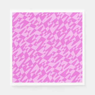 retrovågsgaller - rosa av duo: pappersservett